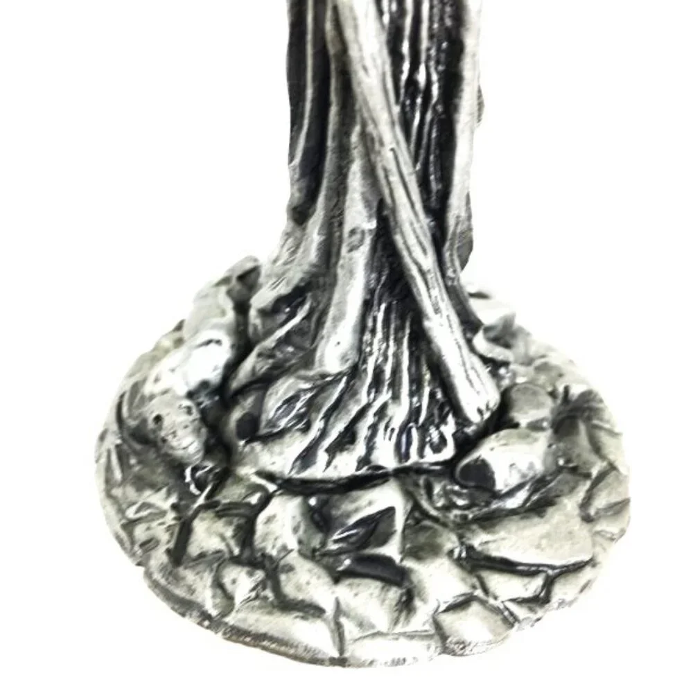 * Ballena Bay Hand Crafted Pewter Art Wizard Goblet Cup 8” Vtg